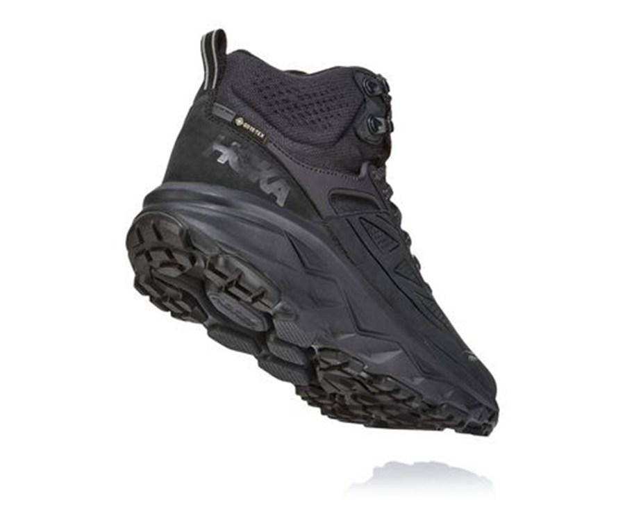 Hoka One One Challenger Mid Gore-Tex Vandringsskor Herr - Svarta - VBXID-1603